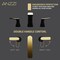 Anzzi 2-Handle 3-Hole Widespread Bathroom Faucet, Matte Black Brushed Gold L-AZ902MB-BG - alternate 8